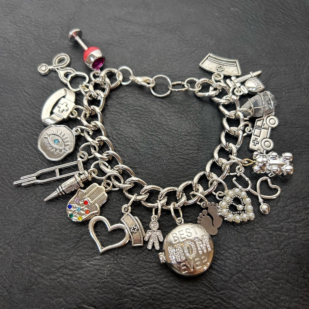Nurse charm bracelet